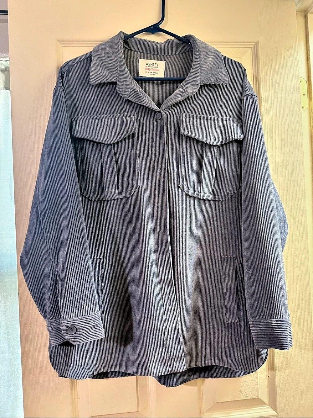 Ashley Blue Striped Utility Jacket